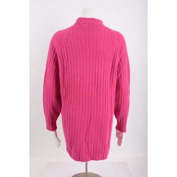 Vintage Nuggets Womens Sweater Mock Neck Pink M Lambswool Angora Rabbit Hair - Picture 5 of 6